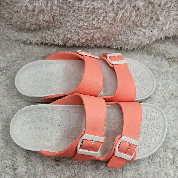 Gravity Defyer G defy Womens Peach UpBov Sandals sz 11 - Picture 2 of 7
